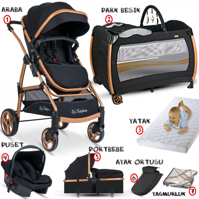 Baby Home 855 Taravel Sistem Bebek Arabası 600 Bebek Oyun Parkı Park Yatak Beşik