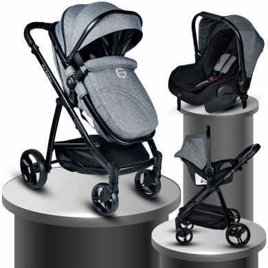 Baby Home Bh-965 Challenger Black Travel Sistem Bebek Arabası