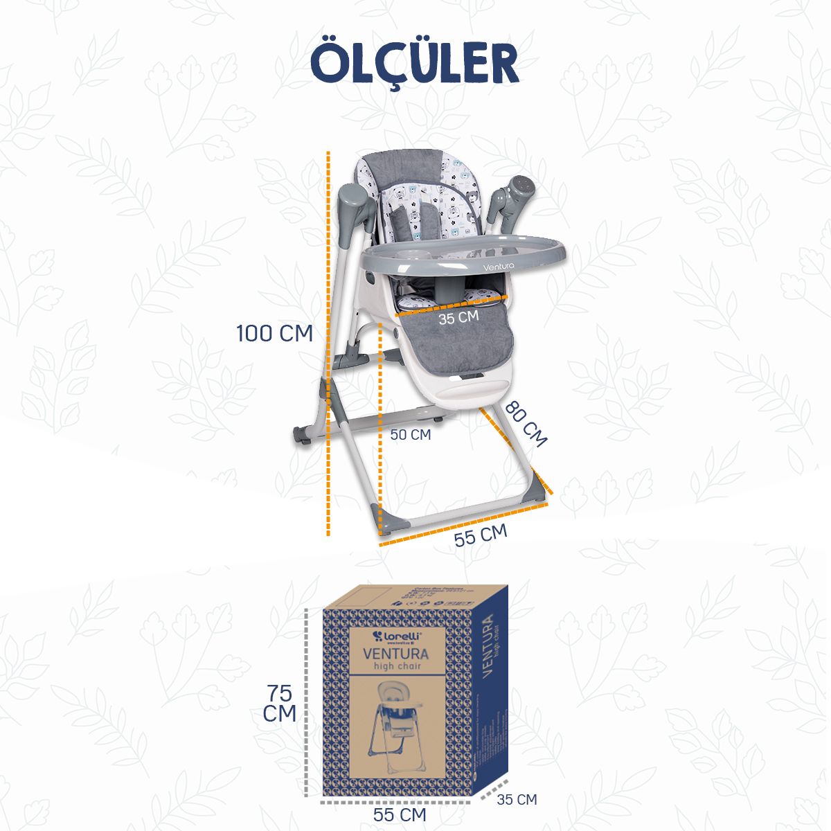 Lorelli Ventura Mama Sandalyesi Elektrikli Bebek Salıncağı