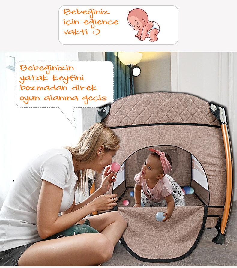 Baby Home 955 Seyahat Bebek Arabası 600 Bebek Oyun Parkı