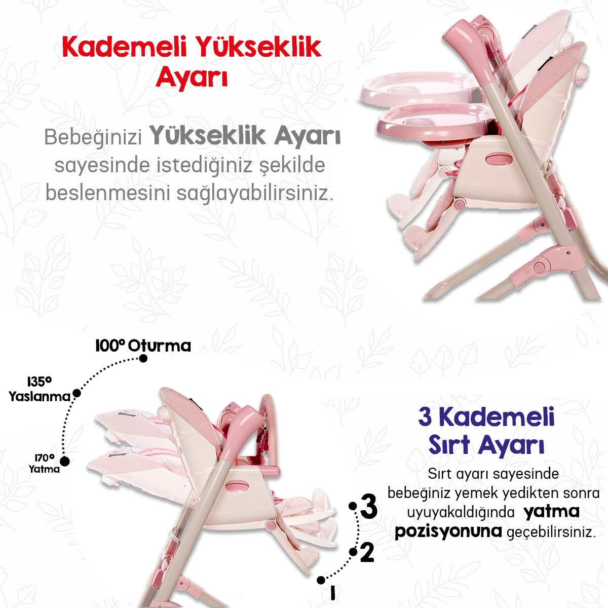 Lorelli Ventura Mama Sandalyesi Elektrikli Bebek Salıncağı