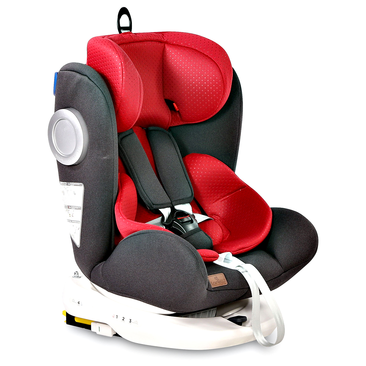 Siège auto bébé isofix groupe 0+/1/2 (0-36 kg) lyra gris Lorelli