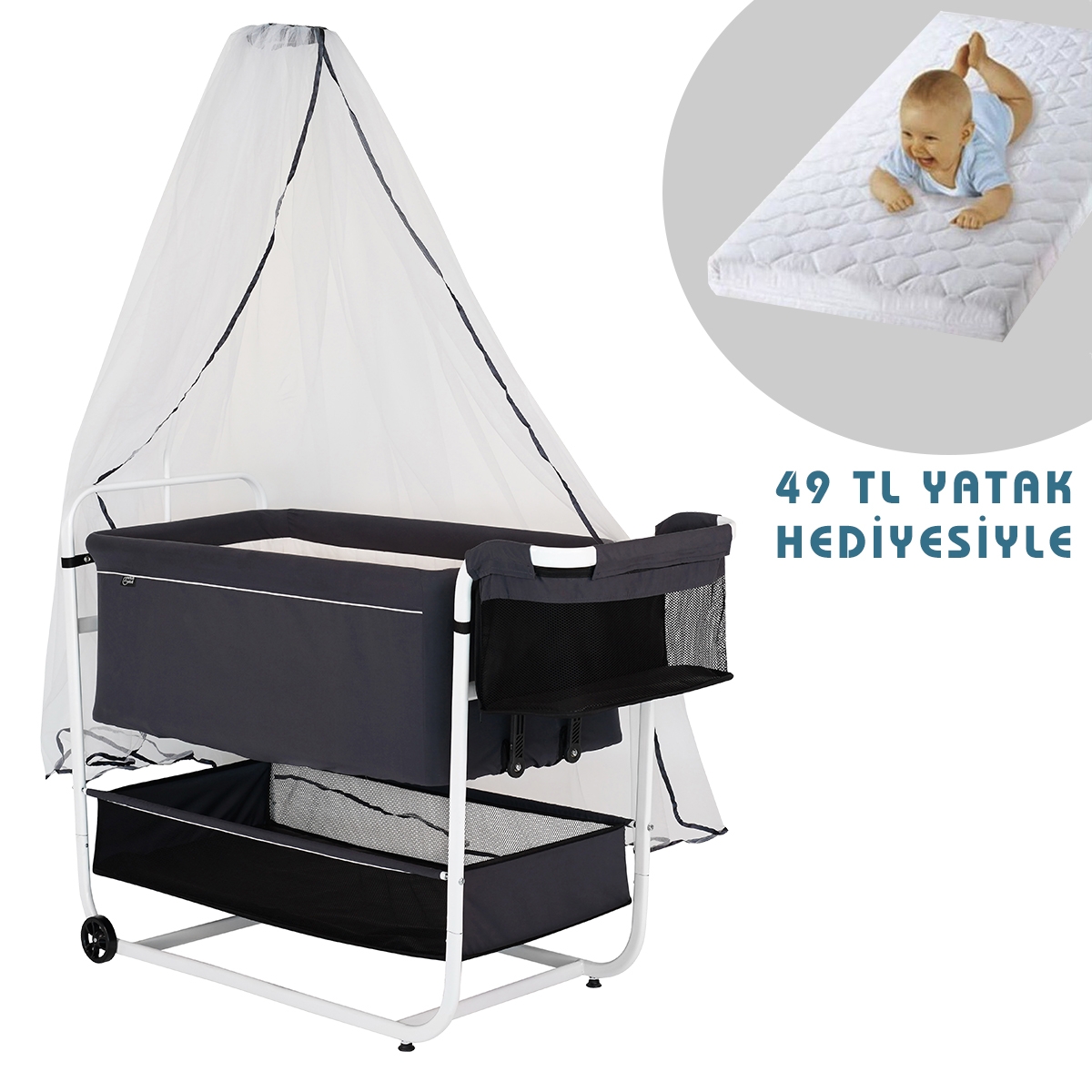 Sunny Baby 668 Estella Bebek Beşiği Sepet Beşik Ayhan