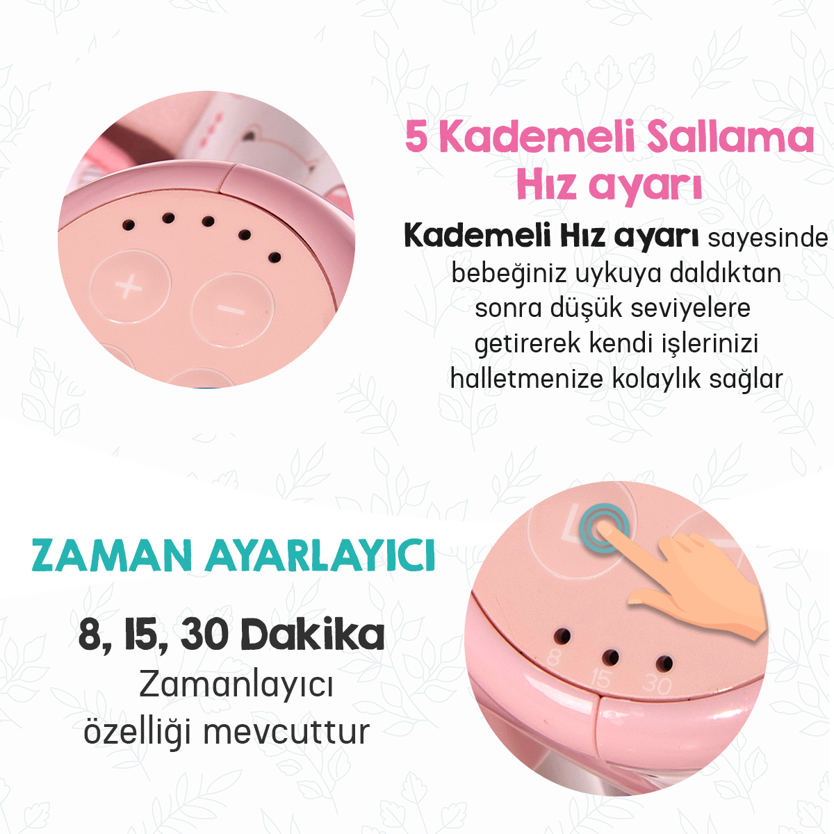 Lorelli Ventura Mama Sandalyesi Elektrikli Bebek Salıncağı