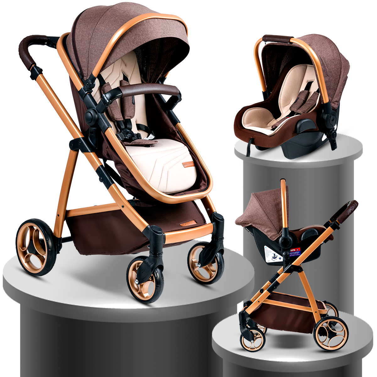 Baby Home Bh955 Gold Vip Travel Sistem Bebek Arabası Ayhan Çocuk