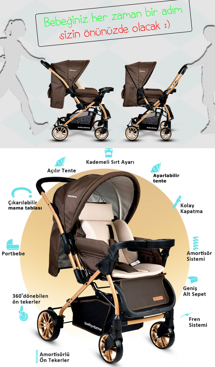 Baby Home Baby Home 790 Urbo Travel Sistem Bebek Arabası