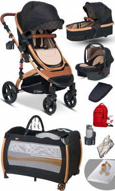 9 İn 1 Set Baby Home 946 Single-to Travel Sistem Bebek Arabası Ve Nanny Oyun Parkı Yatak Beşik