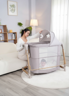 Baby Home Coolguy Cb111 5in1 Elektrikli Otomatik Sallanan Anne Yanı Beşik Park Yatak Kademeli 