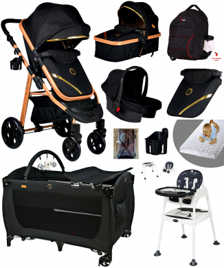 Ekonomi Paket 10 İn 1 Baby Home 940 Travel Sistem Bebek Arabası 560 Oyun Parkı Yatak Beşik 1450 Mama Sandalyesi