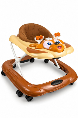 Baby Home Müzikli Kademeli Ayarlanabilir Yürüteç Örümcek Konforlu Yürüteç İlk Adım Arabası