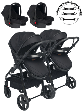 Baby Home 950 Ayrılıp Birleşebilen Travel Sistem İkiz Bebek Arabası