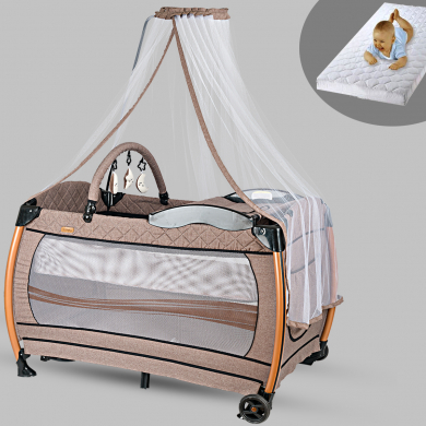 Baby Home 610 Weenle Tüllü 70x110 Bebek Oyun Parkı Park Yatak Beşik