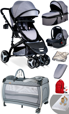 Baby Home 8'in1 Yeni Doğan Set Baby Home 945 Travel Sistem Bebek Arabası Ve 600 Oyun Parkı Beşik Park Yatak