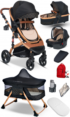 9 İn 1 Set Baby Home 946 Single-to Travel Sistem Bebek Arabası Ve 510 Lulla-go Anne Yanı Bebek Sepeti Beşik
