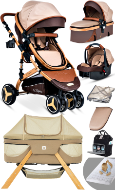 Bay Home Yeni Doğan 9 İn 1 Full Takım 945 Travel Sistem Bebek Arabası Angel Sepet Anne Yanı Beşik