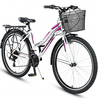 Kldoro Kd-124 Bagajlı 24 Jant Bisiklet 21 Vites Kız Dağ Bisikleti