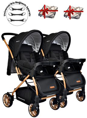 Baby Home 780 Ayrılıp Birleşebilen Çift Yönlü İkiz Bebek Arabası