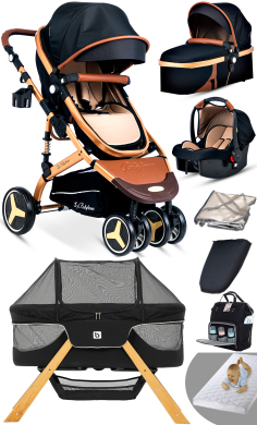 Bay Home Yeni Doğan 9 İn 1 Full Takım 945 Travel Sistem Bebek Arabası Angel Sepet Anne Yanı Beşik