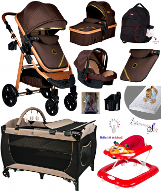 Baby Home 10 In 1 Yeni Doğan Set 940 Travel Sistem Bebek Arabası 560 Oyun Parkı Beşik Geyik Yürüteç
