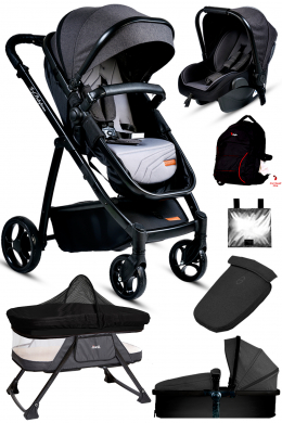 Baby Home 955 Travel Sistem Bebek Arabası Anne Yanı Sepet Beşik 7'in1 Set