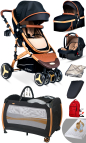 Baby Home 8'in1 Yeni Doğan Set Baby Home 945 Travel Sistem Bebek Arabası Ve 600 Oyun Parkı Beşik Park Yatak