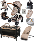 8 In 1 Yeni Doğan Set 990 Travel Sistem Bebek Arabası Lorelli Anne Yanı Beşik Oyun Parkı Yatak  370 Ana Kucağı