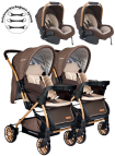 Baby Home 790 Ayrılıp Birleşebilen Travel Sistem İkiz Bebek Arabası