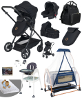 Baby Home 8 In 1 Ekonomi Paket 1010 Travel Sistem Bebek Arabası Bebek Sepeti Anne Yanı Beşik Mama Sandalyesi